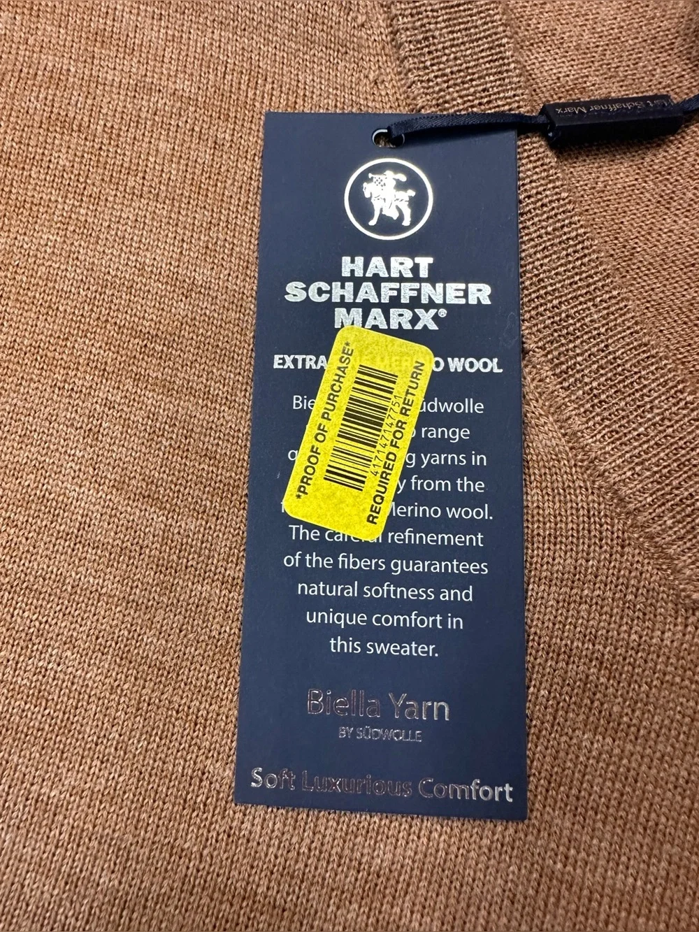 Hart Schaffner Marx new tag
